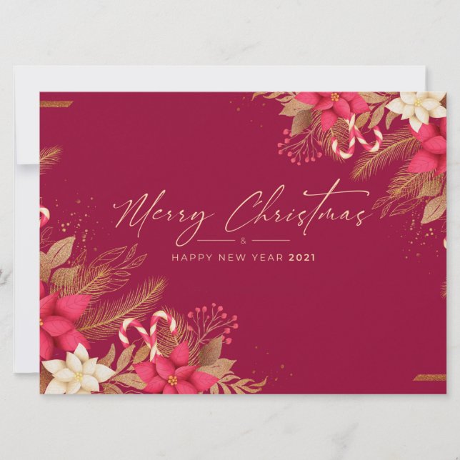 Weihnachtskarte Feiertagskarte (Vorderseite)