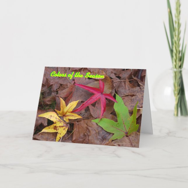 Weihnachtskarte Feiertagskarte (Vorderseite)