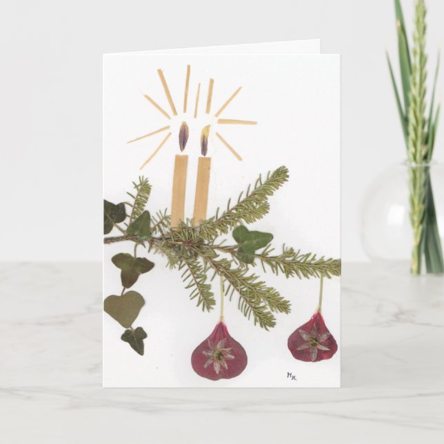 Weihnachtskarte Feiertagskarte (Vorderseite)