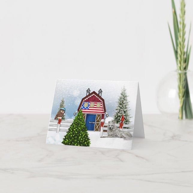 Weihnachtskarte Feiertagskarte (Vorderseite)