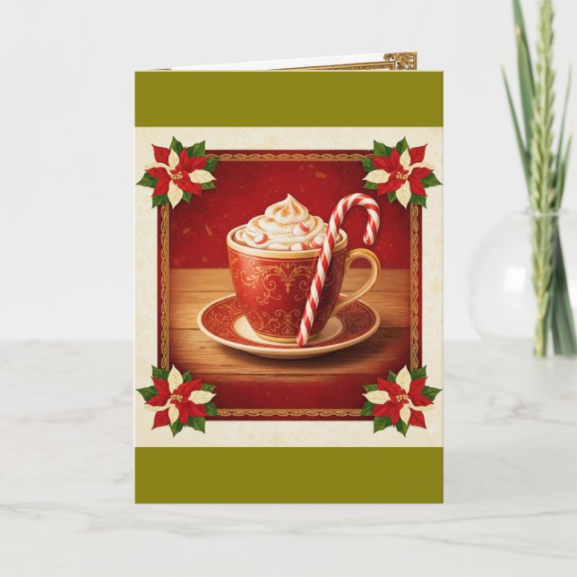 Weihnachtskarte Feiertagskarte (Vorderseite)