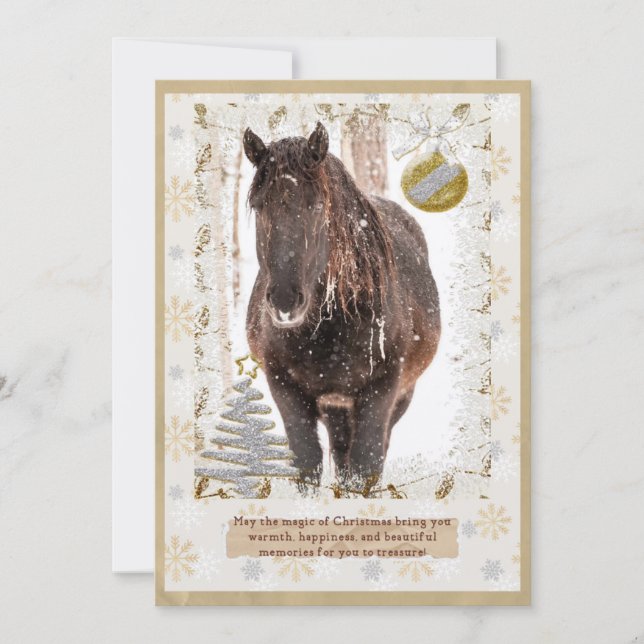 Weihnachtskarte Feiertagskarte (Vorderseite)