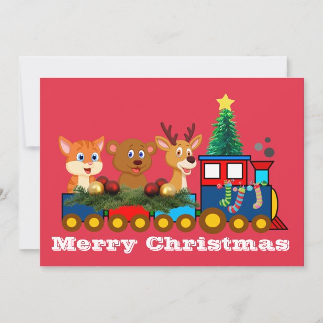 Weihnachtskarte Feiertagskarte (Vorderseite)