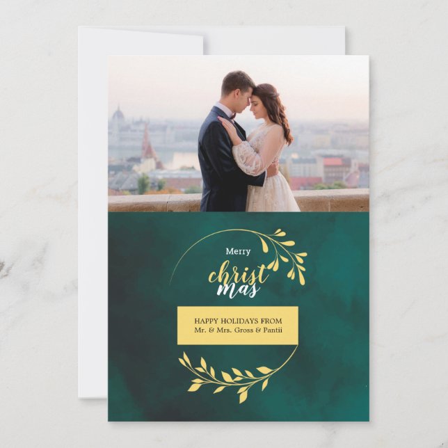 Weihnachtskarte Feiertagskarte (Vorderseite)