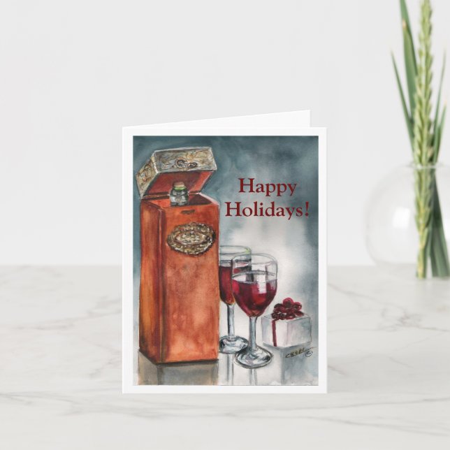 Weihnachtskarte Feiertagskarte (Vorderseite)