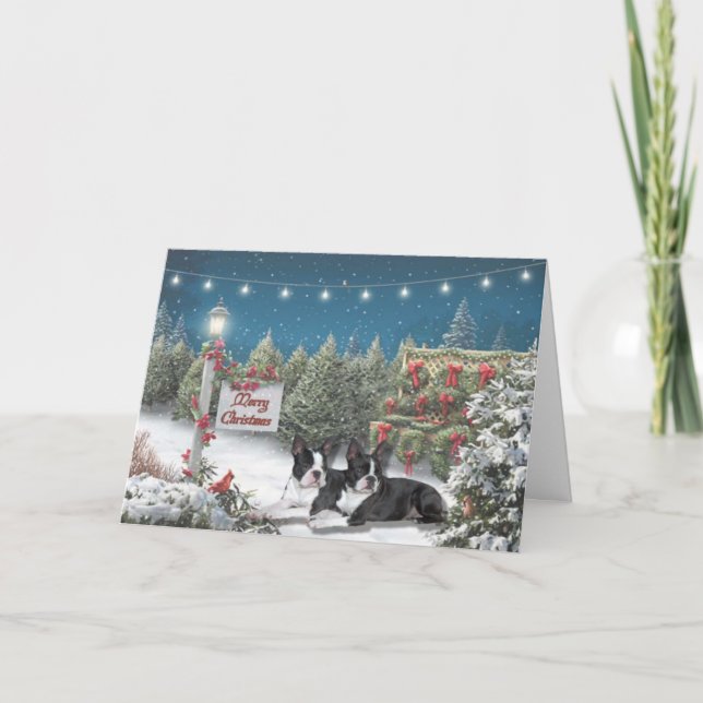 Weihnachtskarte Feiertagskarte (Vorderseite)