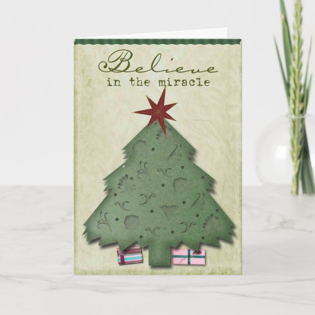 Weihnachtskarte Feiertagskarte (Vorderseite)