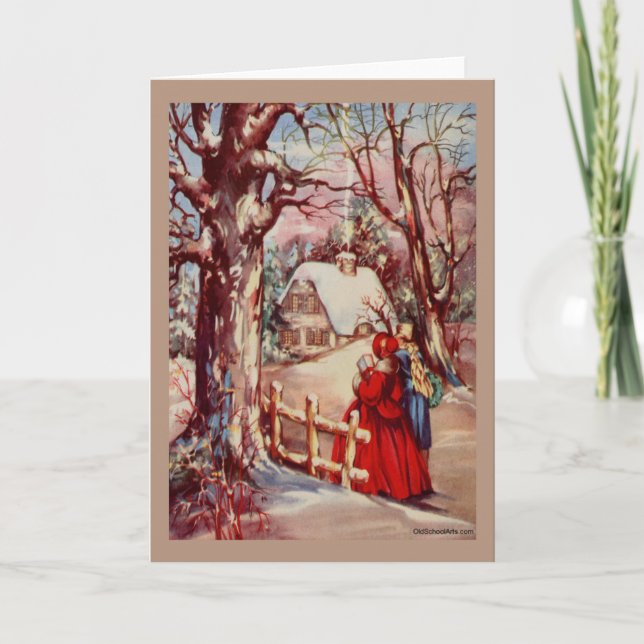 Weihnachtskarte Feiertagskarte (Vorderseite)