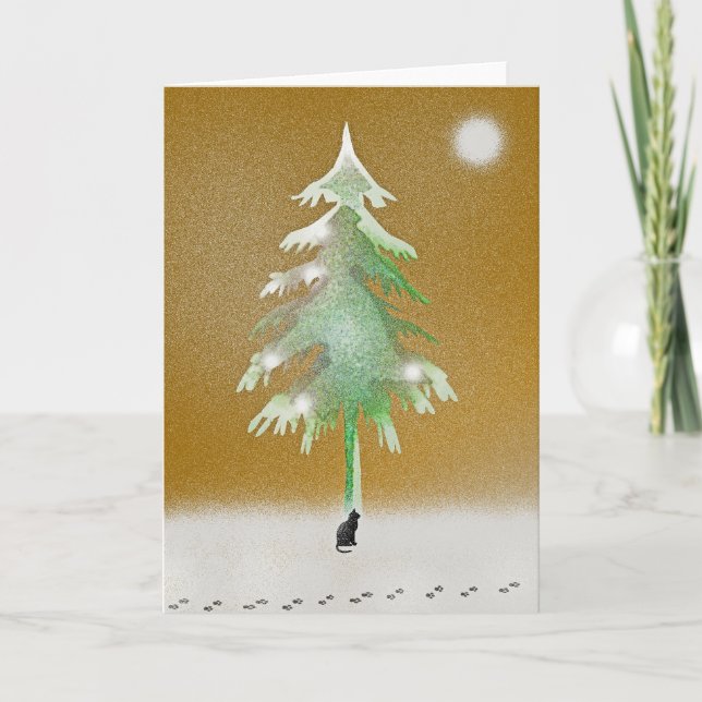 Weihnachtskarte Feiertagskarte (Vorderseite)