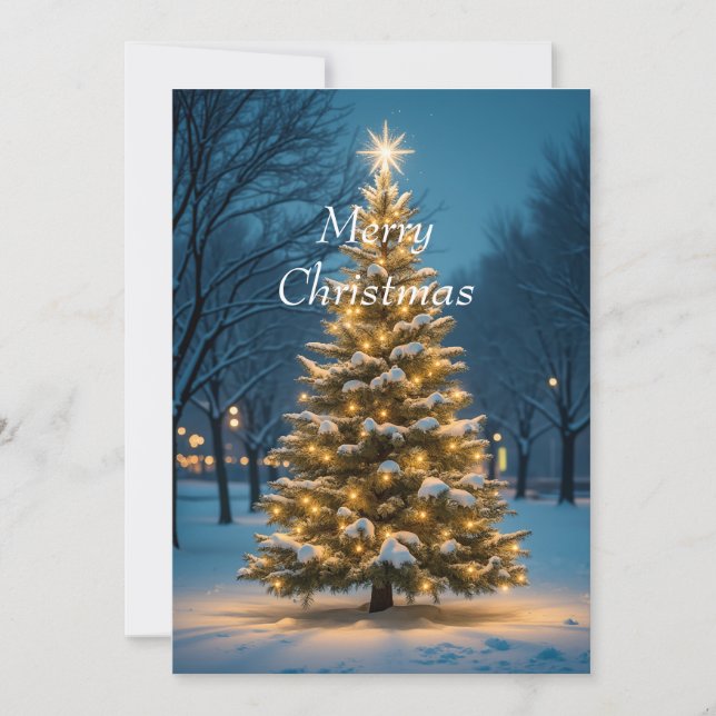 Weihnachtskarte Feiertagskarte (Vorderseite)