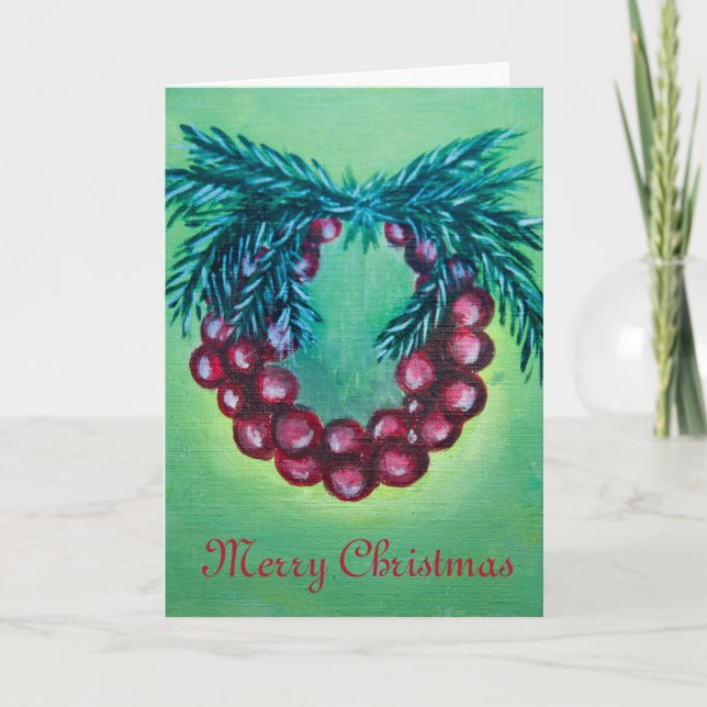 Weihnachtskarte Feiertagskarte (Vorderseite)