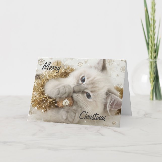 Weihnachtskarte Feiertagskarte (Vorderseite)