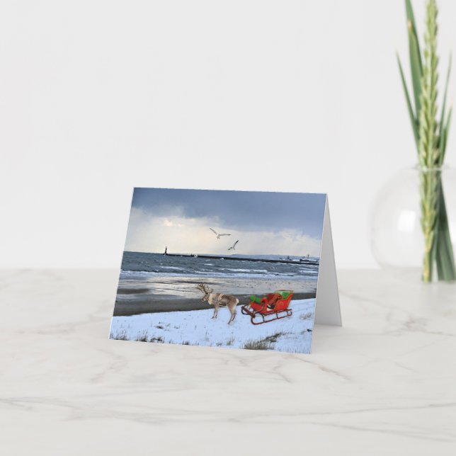 Weihnachtskarte Feiertagskarte (Vorderseite)