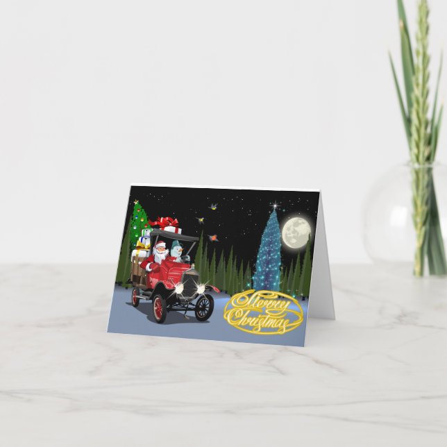 Weihnachtskarte Feiertagskarte (Vorderseite)