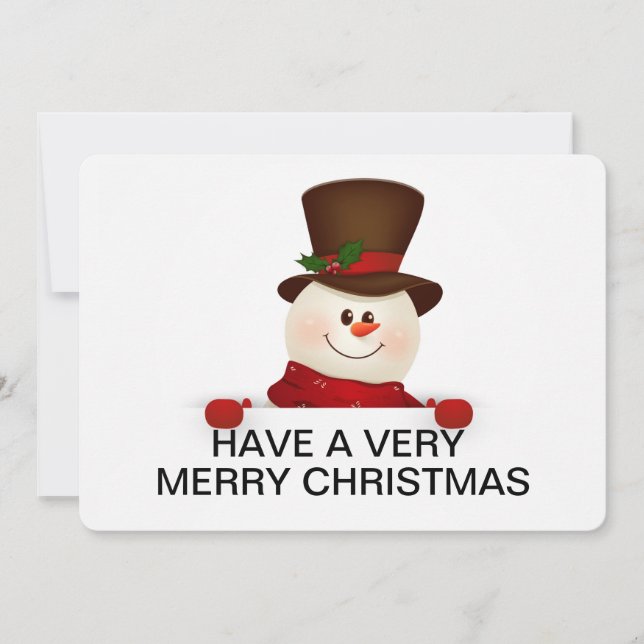 Weihnachtskarte Feiertagskarte (Vorderseite)