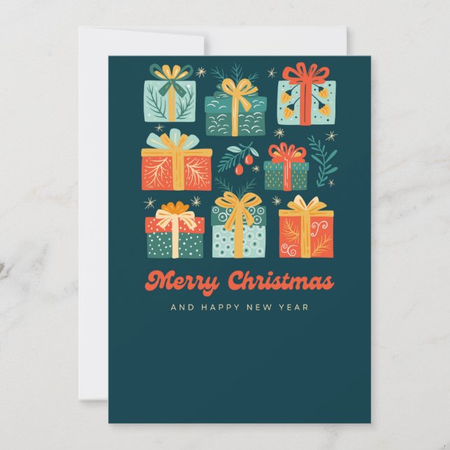 Weihnachtskarte Feiertagskarte (Vorderseite)