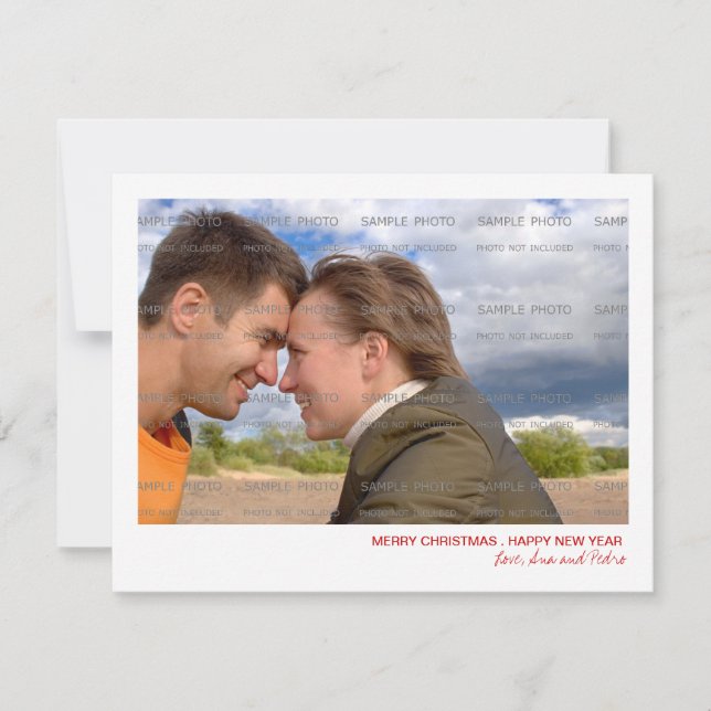 Weihnachtskarte Feiertagskarte (Vorderseite)