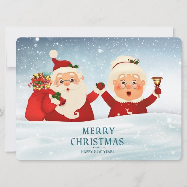 Weihnachtskarte Feiertagskarte (Vorderseite)