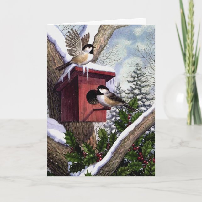 Weihnachtskarte Feiertagskarte (Vorderseite)