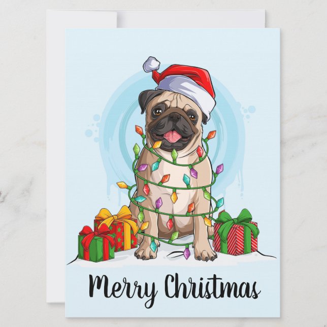 Weihnachtskarte Feiertagskarte (Vorderseite)