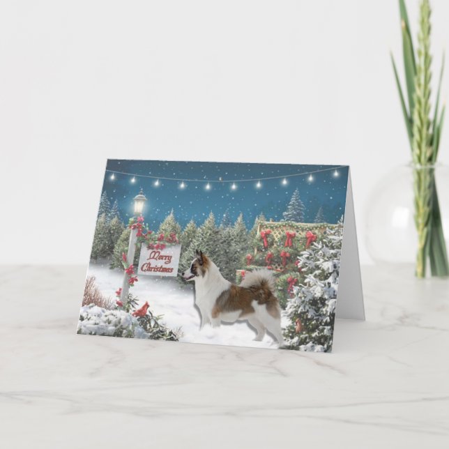 Weihnachtskarte Feiertagskarte (Vorderseite)