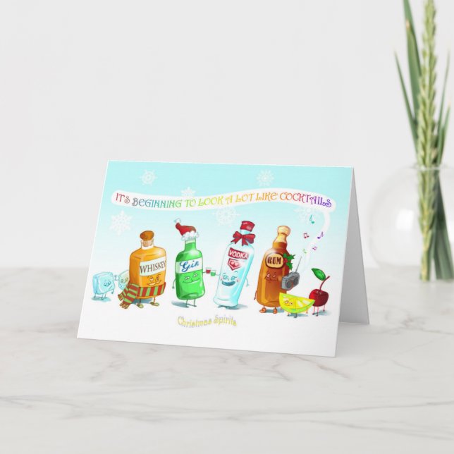 Weihnachtskarte Feiertagskarte (Vorderseite)