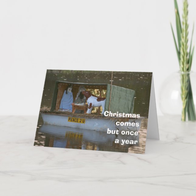 Weihnachtskarte Feiertagskarte (Vorderseite)