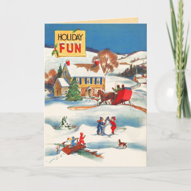 Weihnachtskarte Feiertagskarte (Vorderseite)