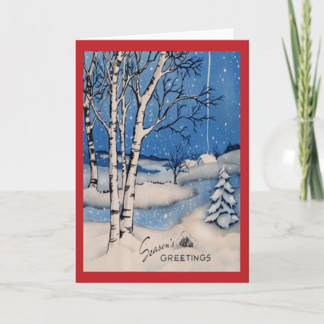 Weihnachtskarte Feiertagskarte (Vorderseite)