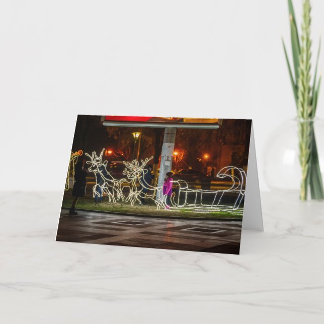 Weihnachtskarte Feiertagskarte (Vorderseite)