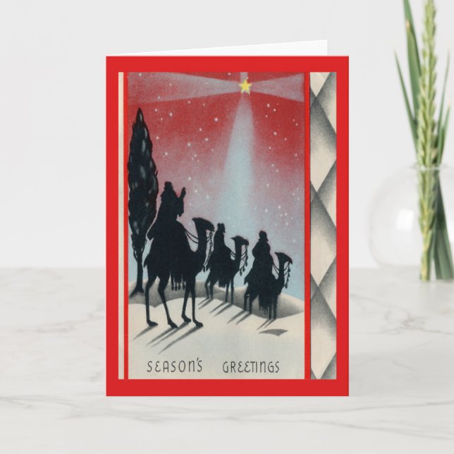 Weihnachtskarte Feiertagskarte (Vorderseite)