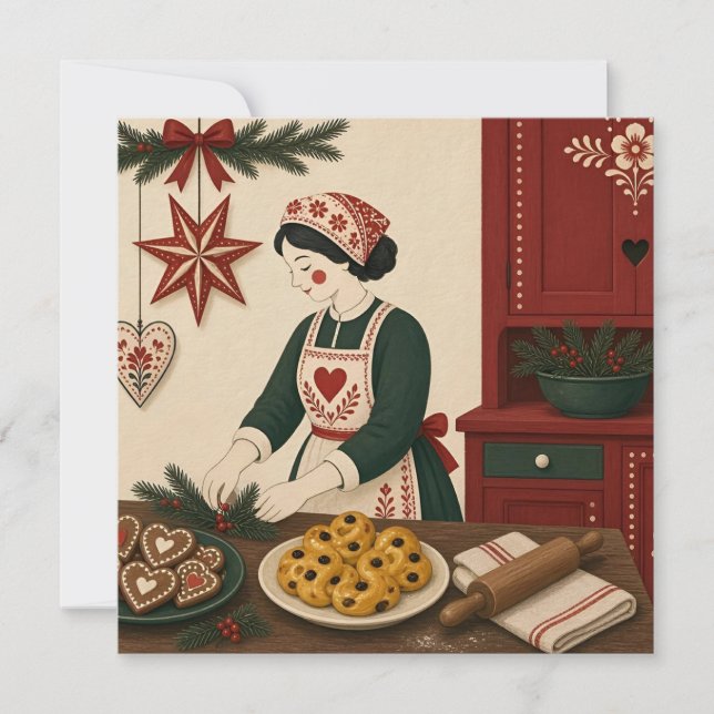 Weihnachtskarte  feiertagskarte (Vorderseite)