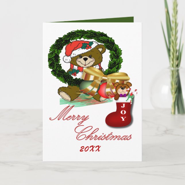 Weihnachtskarte Feiertagskarte (Vorderseite)