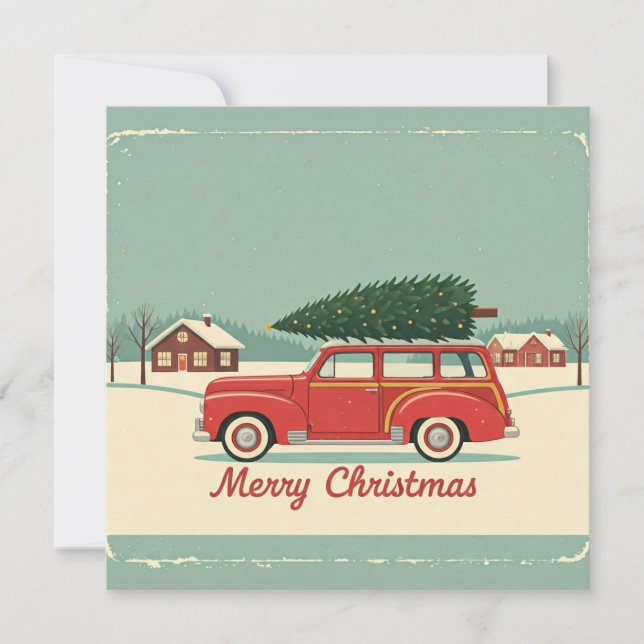 Weihnachtskarte Feiertagskarte (Vorderseite)