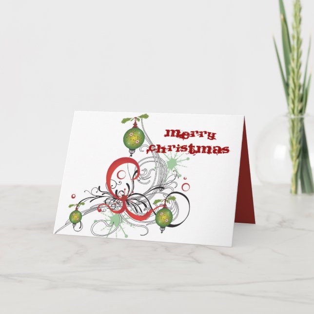 Weihnachtskarte Feiertagskarte (Vorderseite)