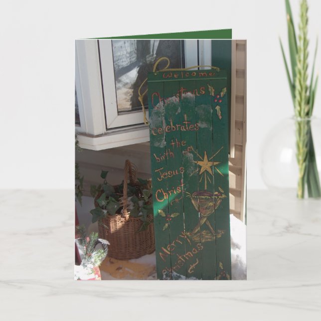 Weihnachtskarte Feiertagskarte (Vorderseite)