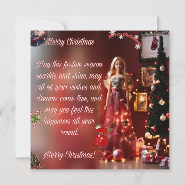 Weihnachtskarte Feiertagskarte (Vorderseite)