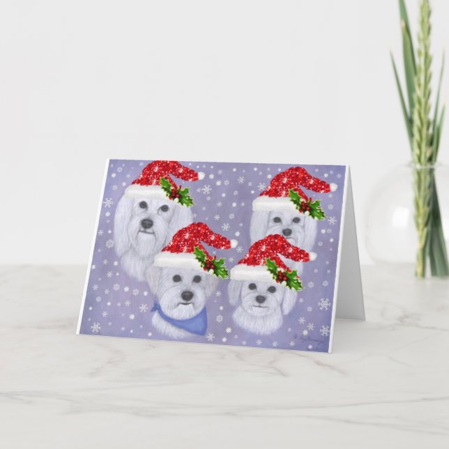 Weihnachtskarte Feiertagskarte (Vorderseite)