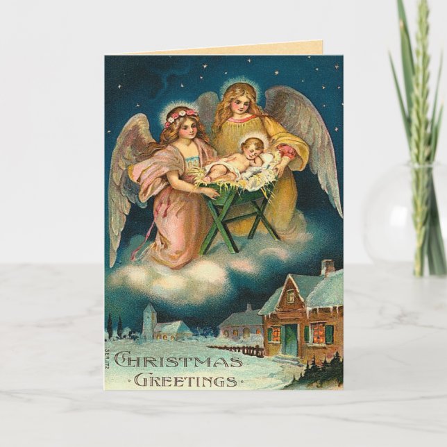 Weihnachtskarte Feiertagskarte (Vorderseite)