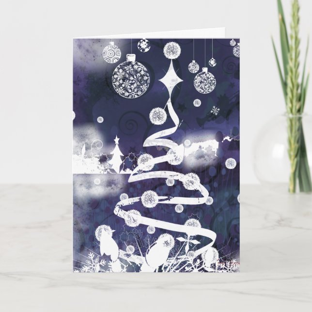 Weihnachtskarte Feiertagskarte (Vorderseite)