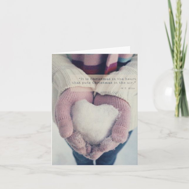 Weihnachtskarte Feiertagskarte (Vorderseite)