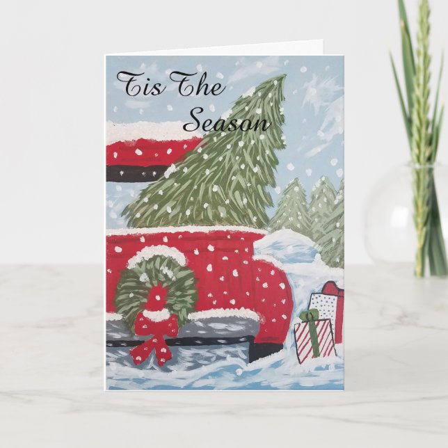 Weihnachtskarte Feiertagskarte (Vorderseite)