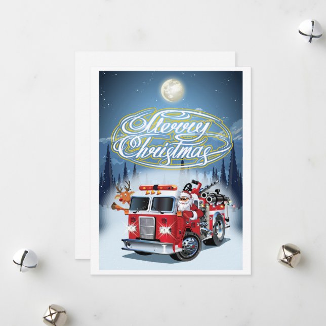 Weihnachtskarte Feiertagskarte (Vorderseite/Rückseite Beispiel)