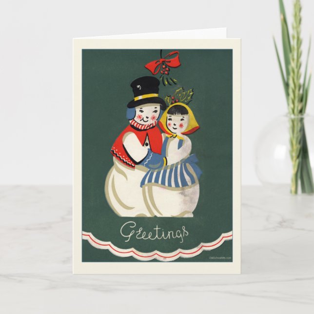 Weihnachtskarte Feiertagskarte (Vorderseite)