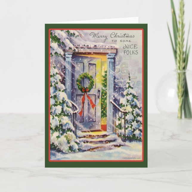 Weihnachtskarte Feiertagskarte (Vorderseite)