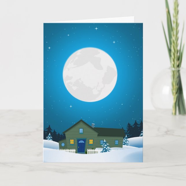Weihnachtskarte Feiertagskarte (Vorderseite)