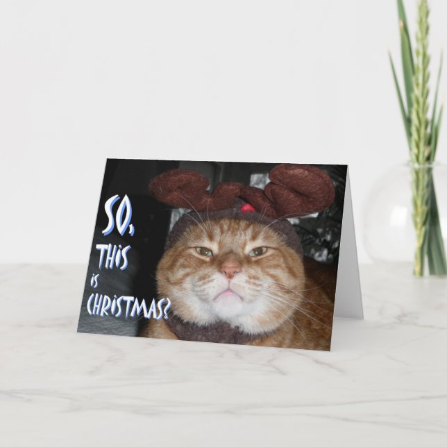 Weihnachtskarte Feiertagskarte (Vorderseite)