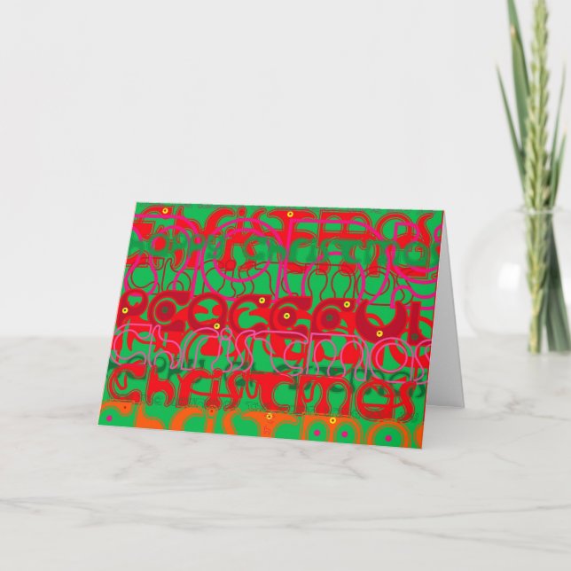 Weihnachtskarte Feiertagskarte (Vorderseite)