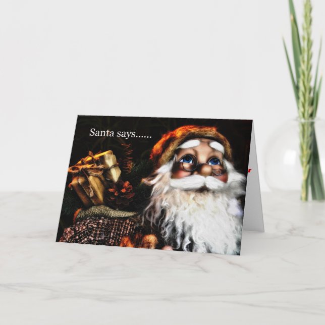 Weihnachtskarte Feiertagskarte (Vorderseite)