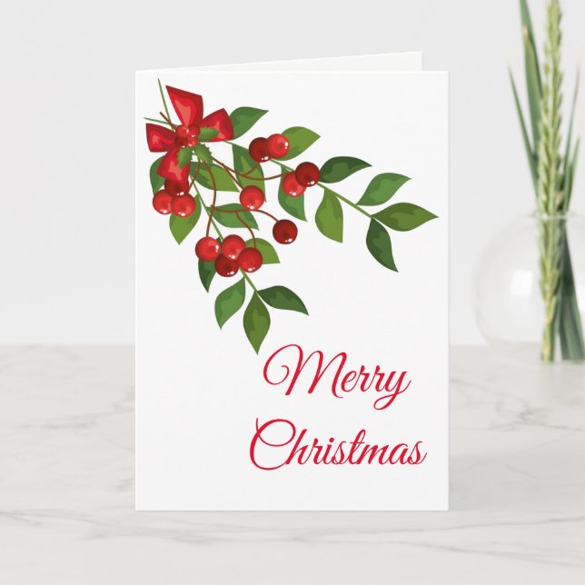 Weihnachtskarte Feiertagskarte (Vorderseite)